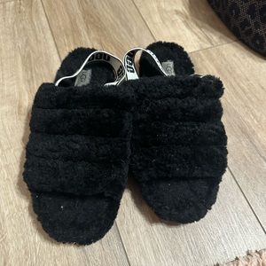 Black Ugg slippers